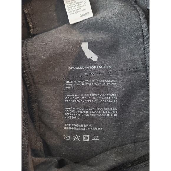 AG Adriano Goldschmied Everett slim straight black pants - 30 x 32 - Picture 10 of 10